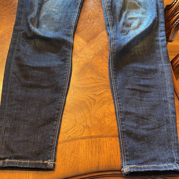 Express Stretch Legging Mid-Rise dark wash Jeans size O short  0S - Picture 13 of 13